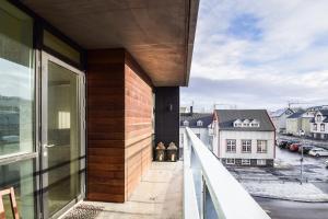 Balkón nebo terasa v ubytování Luxury Lindargata Apartment Reykjavík