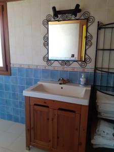 Koupelna v ubytování Casa Rural Izarrak