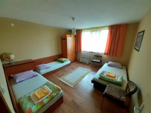 Postel nebo postele na pokoji v ubytování Mihaela Lake Retreat