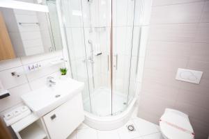 Koupelna v ubytování Hotel Herceg