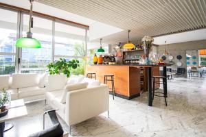 Kuchyň nebo kuchyňský kout v ubytování Hotel Marina