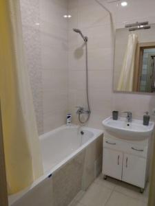 Ванна кімната в однокімнатна квартира в новобудові по Мельника