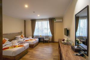 Letto o letti in una camera di Acacia Hotel Bagan