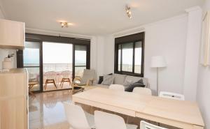 A seating area at 7th floor beachfront apartment with stunning views