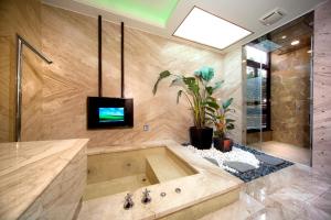 Koupelna v ubytování Yen Jim Boutique Motel