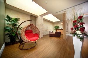 Posezení v ubytování Yen Jim Boutique Motel