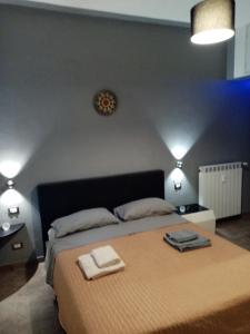 Posteľ alebo postele v izbe v ubytovaní Retro Art house