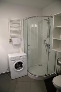 Koupelna v ubytování Motel Dymek
