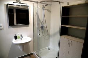 Koupelna v ubytování Motel Dymek + 22 fotografií