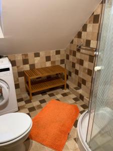 Koupelna v ubytování Pécsely apartman