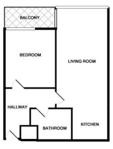 The floor plan of Stay Deansgate Apartments for 14 nights plus 