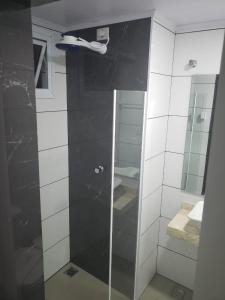 Et badeværelse på Hotel Recanto das Perdizes