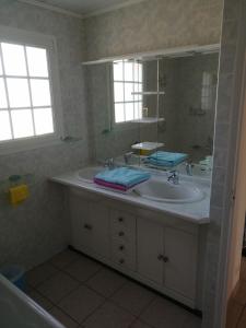 Koupelna v ubytování CHEZ MARTINE Appt climatisé 2 Chambres