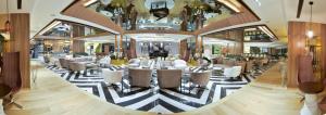 a salon with chairs and a large mirror at Ankara Alegria Business Hotel in Ankara