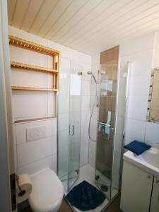 Ванная комната в Ferienhaus in der Rhön Sitzmann