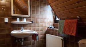 Koupelna v ubytování Gästehaus "Gisela" im fürstlichen Fischhaus