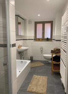 Phòng tắm tại Ferienwohnung Bournville