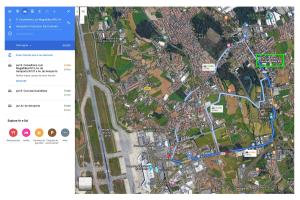 A bird's-eye view of oporto airport house