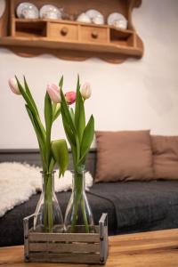 A seating area at Haus Waldbach