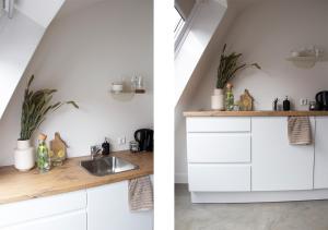 A cozinha ou kitchenette de Hotel Paradis Zandvoort