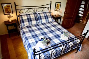 Ένα ή περισσότερα κρεβάτια σε δωμάτιο στο Villa Porta Romana - Family country house in the heart of Florence