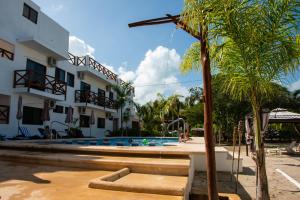 Bazén v ubytování Villas Palmar Holbox nebo v jeho okolí