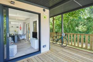 Balkon lub taras w obiekcie Donaupark Camping Tulln