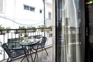a patio view of a patio with a view of a building at Montefiore 16 - Urban Boutique Hotel in Tel Aviv