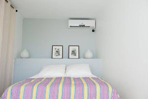 Letto o letti in una camera di Turquoise