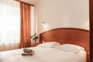 Postel nebo postele na pokoji v ubytování Hotel Medno