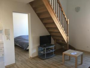 Televisyen dan/atau pusat hiburan di La Cathare Appartement 2 chambres