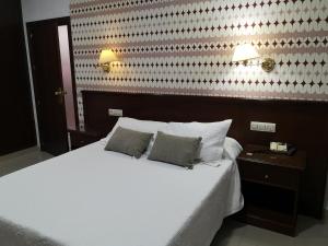 En eller flere senger på et rom på Hotel Veracruz