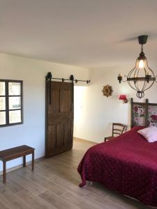 Postel nebo postele na pokoji v ubytování Chateau de la Saone