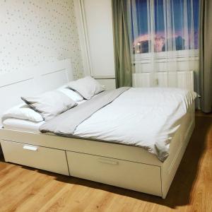 Postel nebo postele na pokoji v ubytování Bedřichov 101