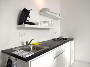 Kuchyň nebo kuchyňský kout v ubytování A1 APARTMENT budget at JAN THIEL Curacao