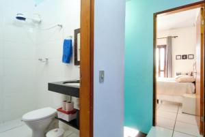 A bathroom at Charme Caiçara