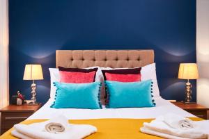 Katil atau katil-katil dalam bilik di Lovely Boutique Apartment in Newcastle - Ground Floor
