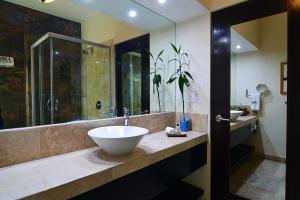 Koupelna v ubytování Hotel HBlue Centro