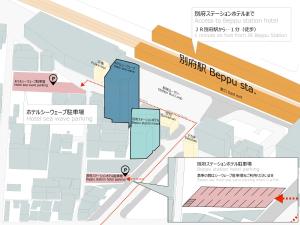 
The floor plan of Beppu Station Hotel

