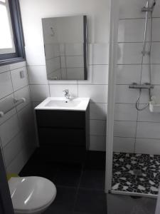 Koupelna v ubytování Gite Izaxulo