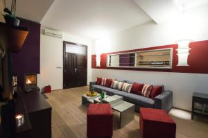 Posezení v ubytování Luxury apartments Pricna