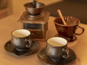 La Vista Kirishima Hills的咖啡和沏茶工具