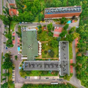 Letecký snímek ubytování ibis budget Wrocław Południe