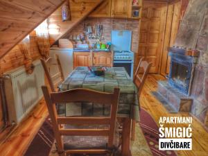 Cucina o angolo cottura di Apartmani Smigic Divcibare