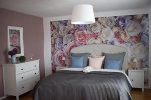 Postel nebo postele na pokoji v ubytování Apartment Rose Sasbachwalden