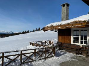 Løstegård Cabins v zimě