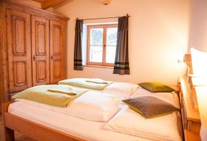 Posteľ alebo postele v izbe v ubytovaní Appartement Omeshorn anno 1593