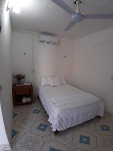 Postel nebo postele na pokoji v ubytování Habitaciones Chiquil Ha