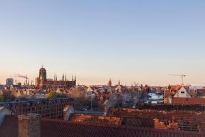 Výhľad na mesto Gdansk alebo výhľad na mesto priamo z apartmánu