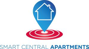 ミラノにあるSmart Central Apartments Bayresの赤目標を指す青矢